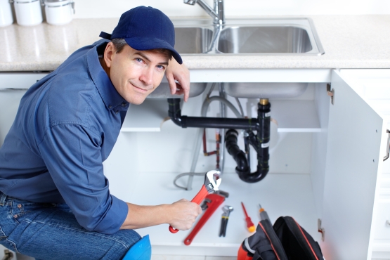QuickLine Plumbing team member at work