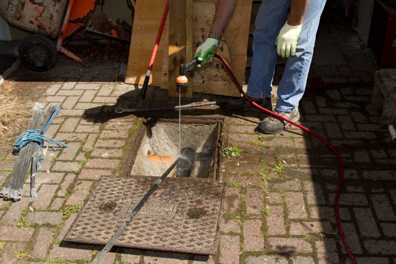 Drain work in progress in Gidea Park
